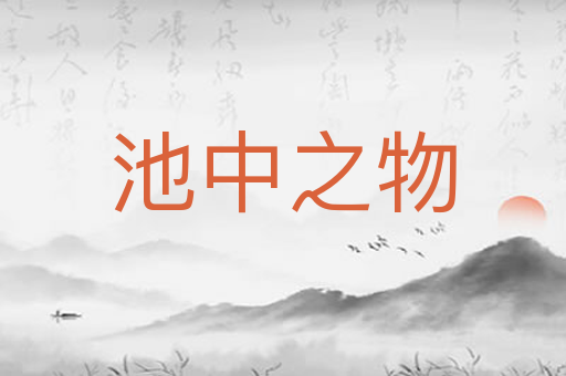 池中之物