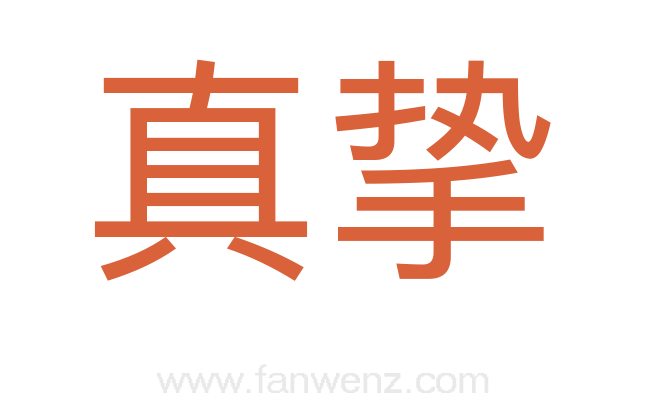 真挚