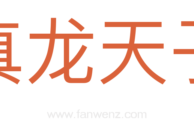 真龙天子