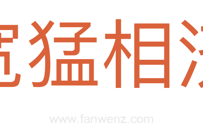 宽猛相济