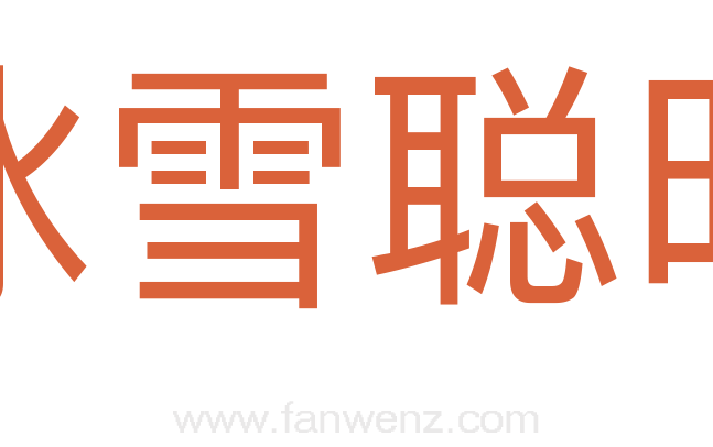冰雪聪明
