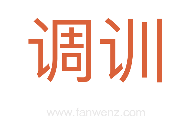 调训