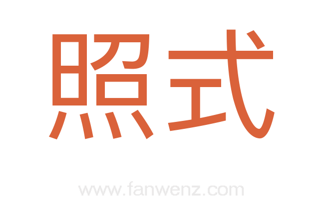 照式